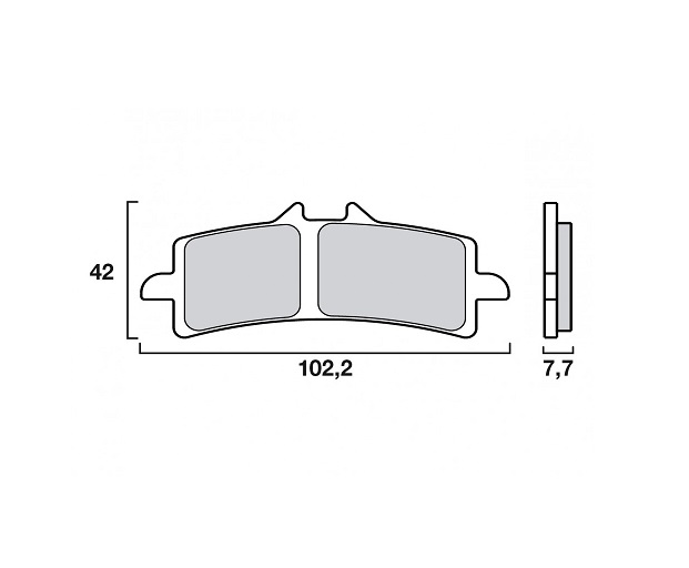 PLAQUETTES DE FREIN AV BREMBO 07BB37SA