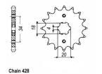 PIGNON ACIER 10252CZ