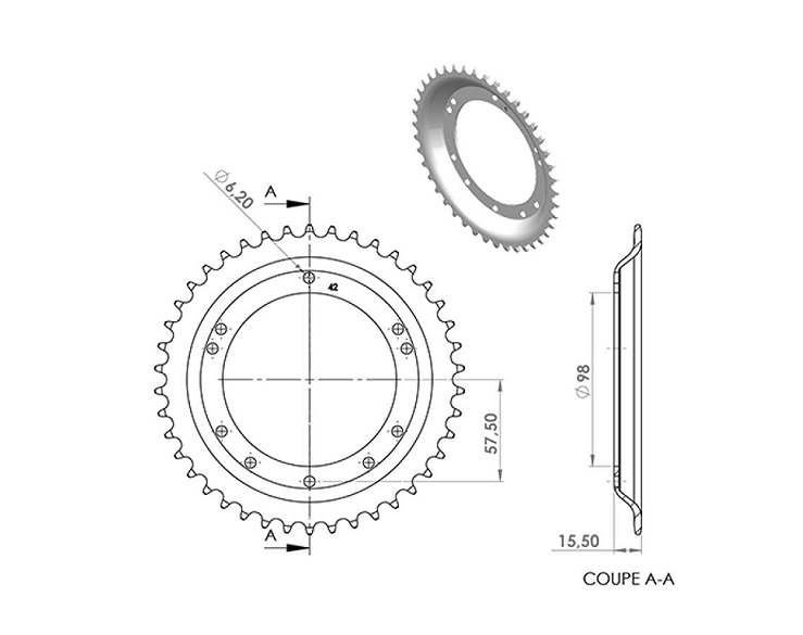 COURONNE ACIER 1120.01010