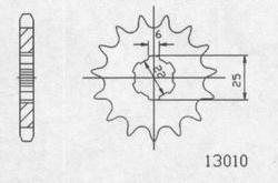 PIGNON ACIER 0404.E251