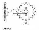 PIGNON ACIER 11527CZ