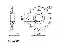 PIGNON ACIER 12094CZ