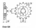 PIGNON ACIER 12104CZ