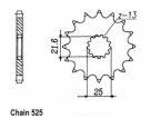 PIGNON ACIER 12107CZ