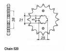 PIGNON ACIER 12146CZ