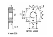 PIGNON ACIER 12445CZ