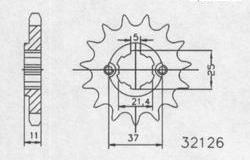 PIGNON ACIER 1015.E3110