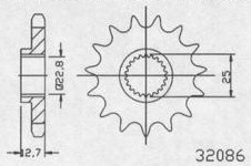 PIGNON ACIER 12448CZ