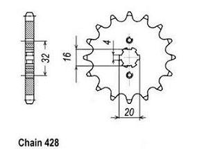 PIGNON ACIER 12466CZ