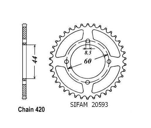 COURONNE ACIER 20593CZ