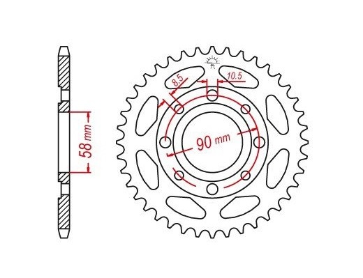 COURONNE ACIER 20914CZ