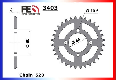 COURONNE ACIER 1010.3403