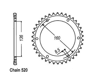 COURONNE ACIER 25094CZ