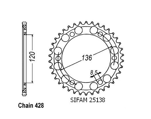 COURONNE ACIER 25138CZ