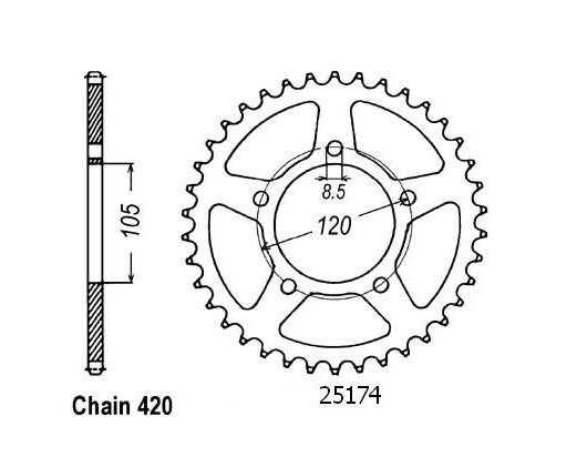 COURONNE ACIER 25174CZ