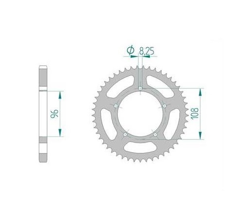 COURONNE ACIER 25215CZ