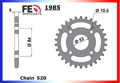 COURONNE ACIER 2425.1985