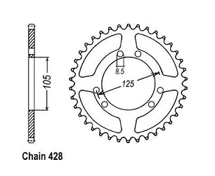 COURONNE ACIER 25231CZ