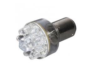 AMPOULE FEU AR 7 LEDS TOURNANTES MULTICOLOR 12V 21/5W