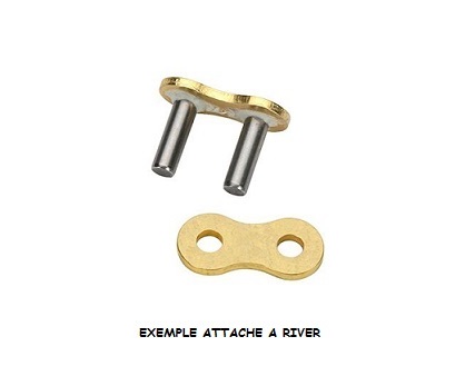 ATTACHE A RIVER POUR CHAINE RK 530 D STANDARD