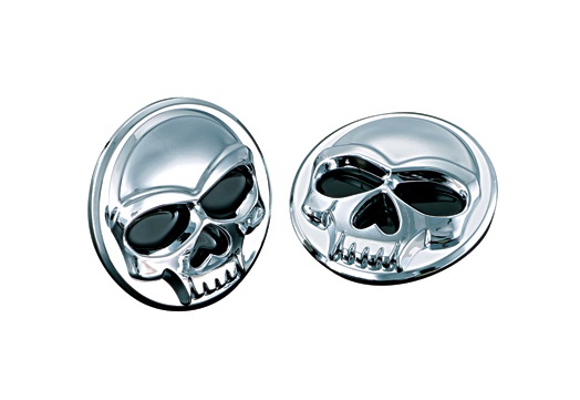 BADGES MEDAILLONS ADHESIF KURYAKYN ZOMBIE DIAMETRE 25MM FINITION CHROME