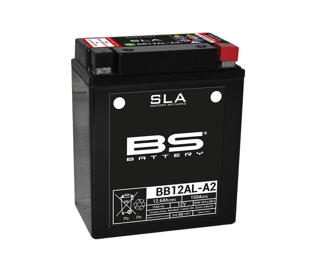 BATTERIE BS BATTERY BB12AL-A2 SLA ACTIVEE USINE