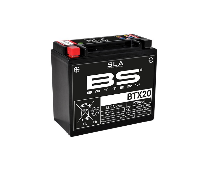 BATTERIE BS BATTERY BTX20 SLA ACTIVEE USINE