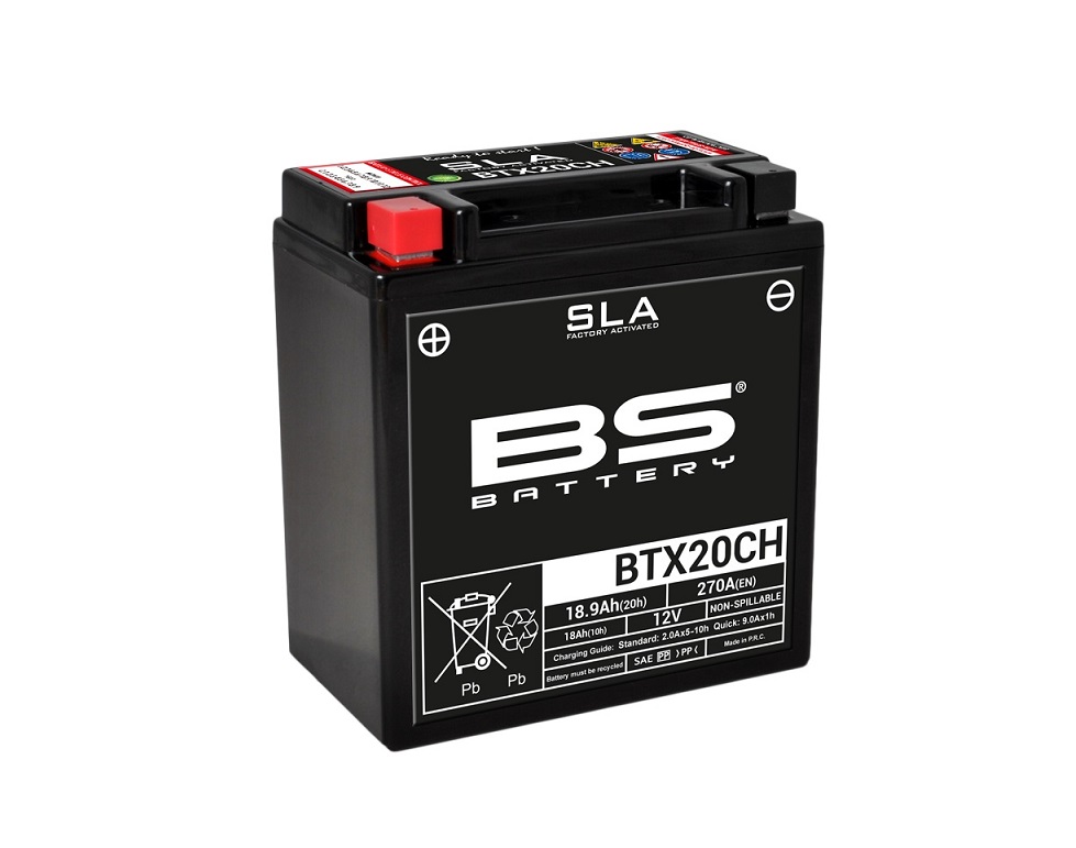 BATTERIE BS BATTERY BTX20CH SLA ACTIVEE USINE