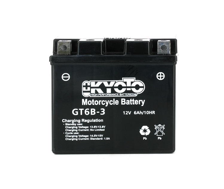 BATTERIE KYOTO YT6B-3 GT6B-3 SLA ACTIVEE USINE