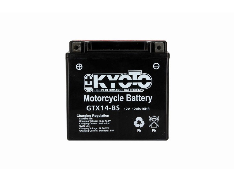 BATTERIE KYOTO YTX14-BS GTX14-BS PRETE A LEMPLOI