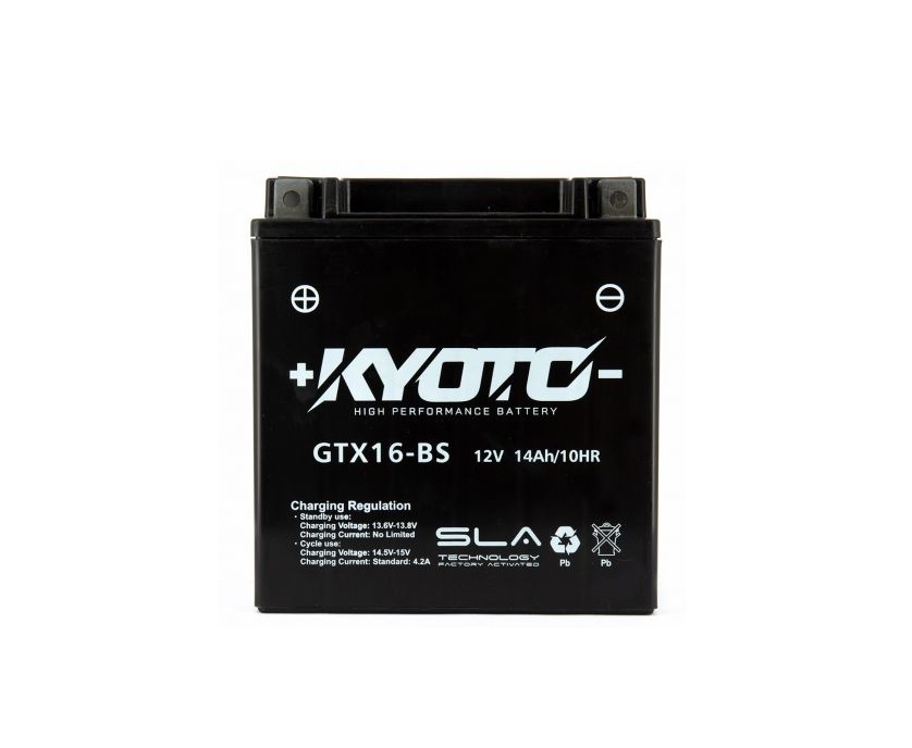 BATTERIE KYOTO YTX16-BS GTX16-BS SLA ACTIVEE USINE