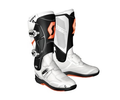 BOTTES CROSS SCOTT 550 MX BOOT BLANC/ORANGE