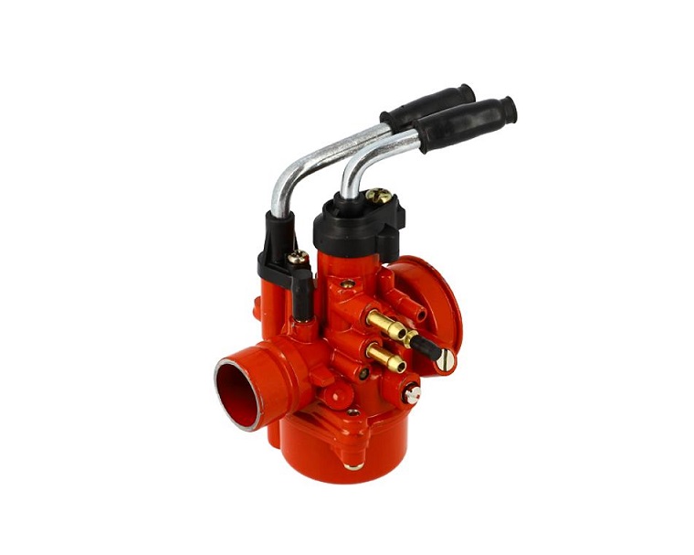 CARBURATEUR TUNR TYPE PHBN 17.5 BT ROUGE AVEC DEPRESSION / GRAISSAGE / RECHAUFFEUR / STARTER CABLE