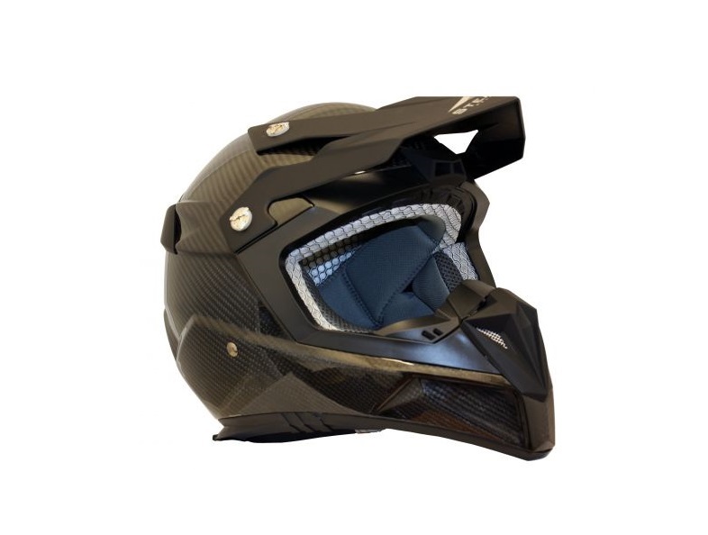 CASQUE CROSS STEALTH S810 EN FIBRE CARBONE BRILLANT