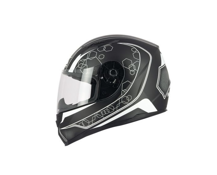 CASQUE INTEGRAL S-LINE S448 APEX GRAPHIC NOIR MAT/BLANC