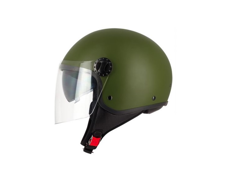 CASQUE JET S-LINE S706 R-FULLY DOUBLE VISIERE GREEN ARMY
