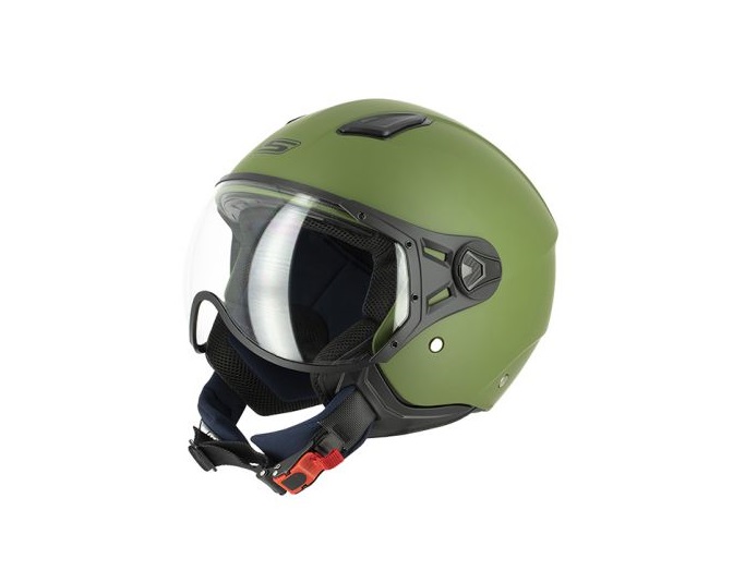 CASQUE JET S-LINE S779 LEOV GREEN ARMY MAT