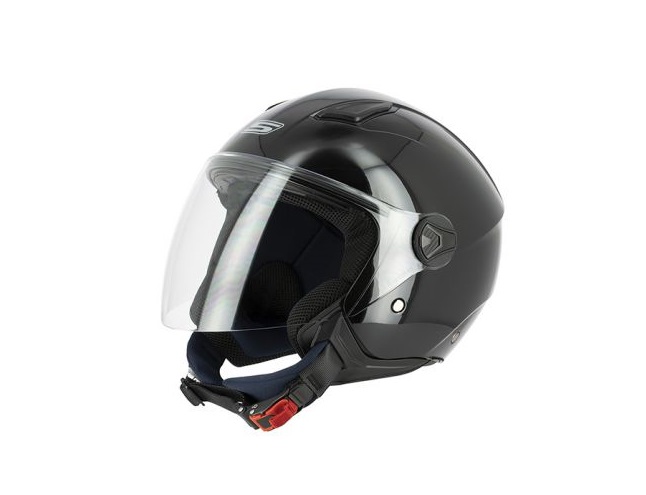 CASQUE JET S-LINE S779 LEOV NOIR BRILLANT