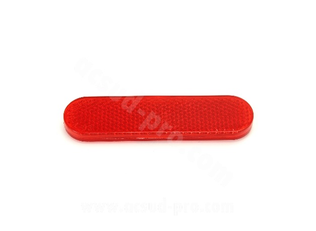 CATADIOPTRE AUTOCOLLANT ROUGE ( 96 X 23MM ) HOMOLOGUEE CE