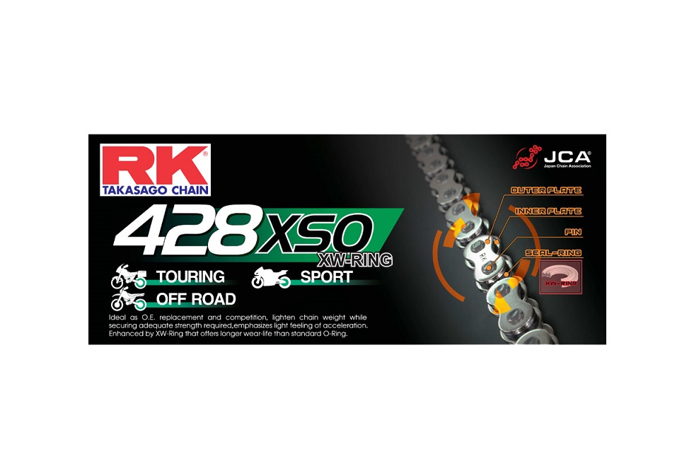 CHAINE RK 428 XSO RXRING SUPER RENFORCEE