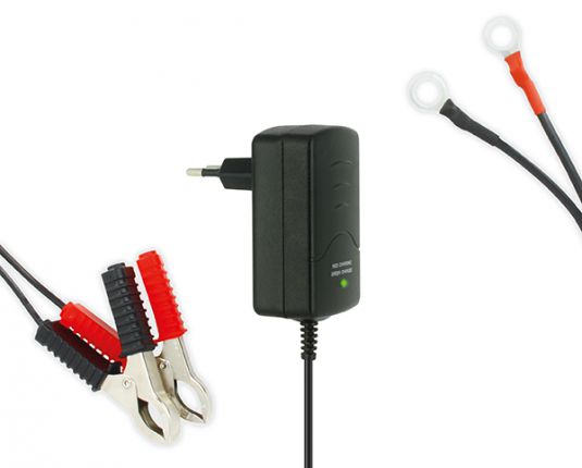 CHARGEUR DE BATTERIE KYOTO 12V 400MA PRISE ET CONNECTIQUE MOTO QUAD SCOOTER JET