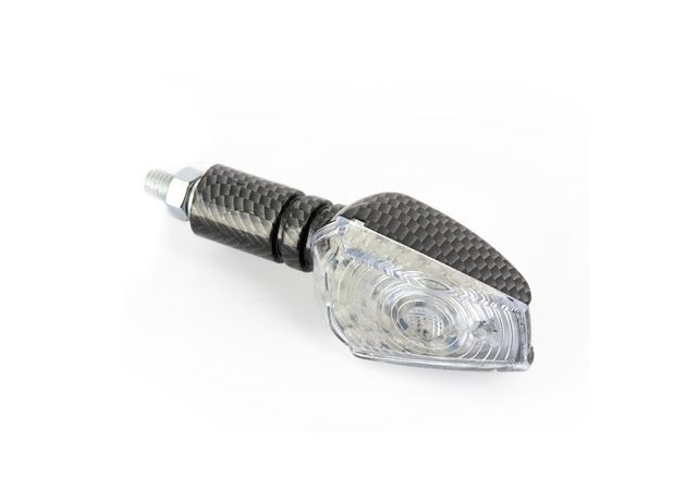 MINI CLIGNOTANT HOMOLOGUE HEXAGONAL LONG LOOK CARBONE AMPOULE LED
