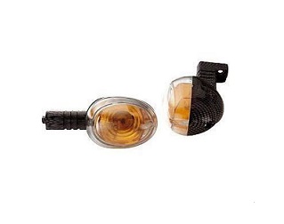 CLIGNOTANT TUNR ARRIERE CARBONE/TRANSPARENT SCOOTER MBK/YAMAHA 50 BOOSTER/BWS A PARTIR DE 2004