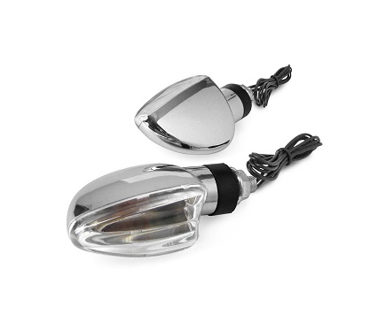 CLIGNOTANT TNT DEMON CHROME/BLANC 12V 10W