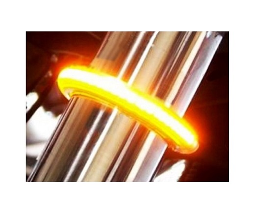 CLIGNOTANT A LED FLEX BRAZOLINE SUR TUBE DE FOURCHE