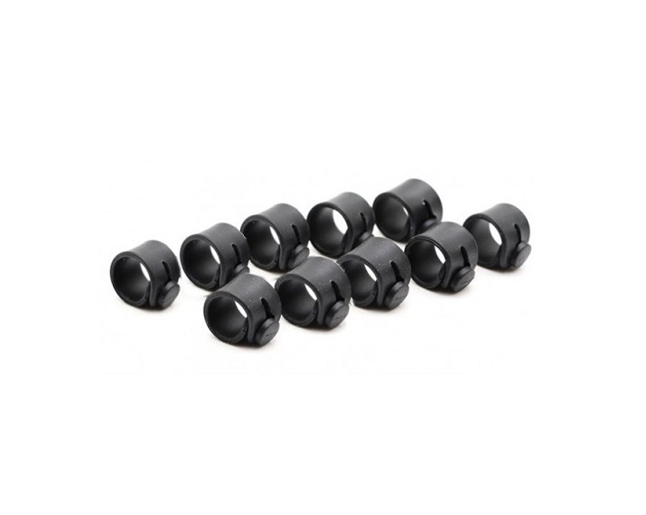 COLLIERS DE SERRAGE RILSAN CAOUTCHOUC NOIR 55 x 12MM LOT DE 10