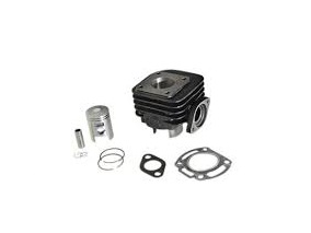 KIT CYLINDRE PISTON 2TPS TEKNIX SANS CULASSE FONTE SCOOTER KYMCO 50 AGILITY/LIKE/DINK/PEOPLE/TOP BOY/SUPER 8 ADMISSION CARTER (SAUF ZX)