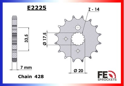 PIGNON ACIER 3120.E2225