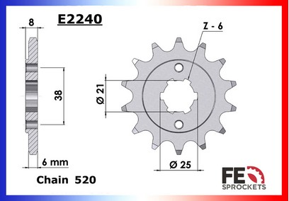 PIGNON ACIER 4120.E2240