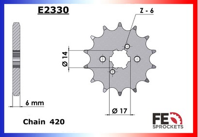 PIGNON ACIER 3982.E2330